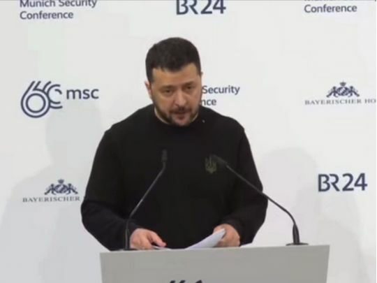 &laquo;У&nbsp;путіна тільки два можливих кінця&nbsp;&mdash; трибунал в&nbsp;Гаазі або бути вбитим своїми ж&raquo;,&nbsp;&mdash; Зеленський у&nbsp;Мюнхені