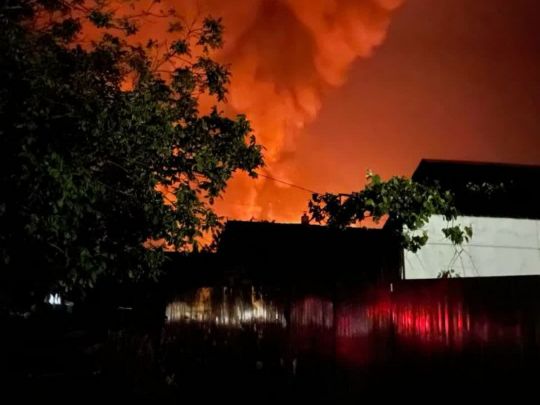 Українські дрони влаштували переполох у&nbsp;росії: в&nbsp;Краснодарському краї горить нафтобаза, у&nbsp;Білгороді близько десятка поранених (фото, відео)