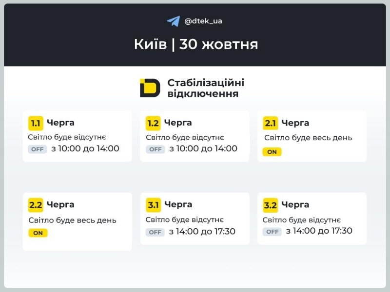 Україна перейшла на&nbsp;аварійні відключення: де&nbsp;й&nbsp;на скільки вимкнуть